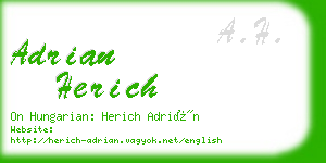 adrian herich business card